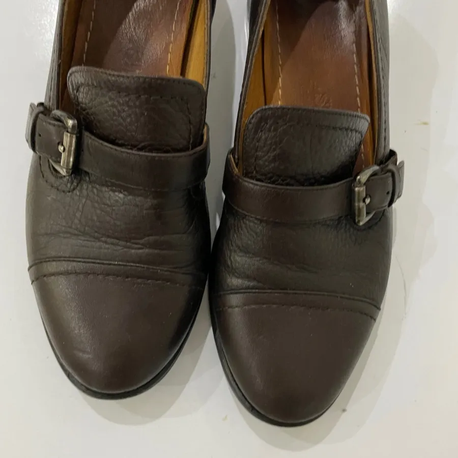 کفش چرم قهوه ای رسمی