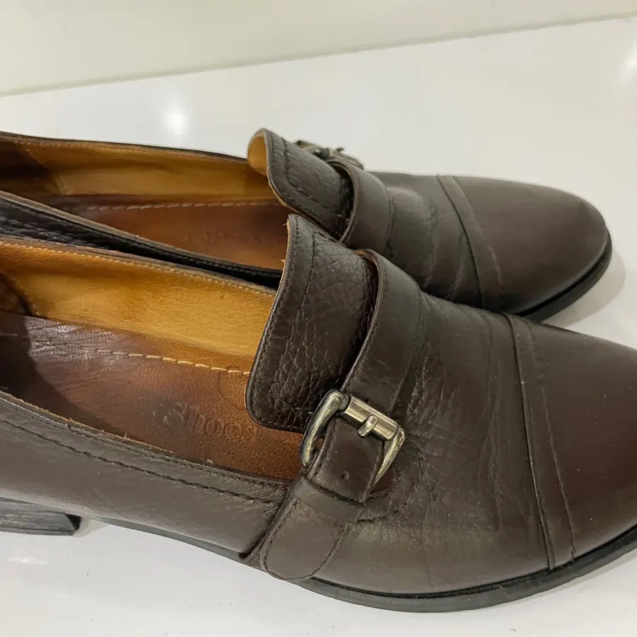 کفش چرم قهوه ای رسمی