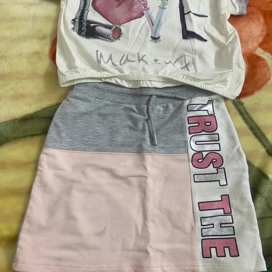 بلوز وکراپ دامن السی