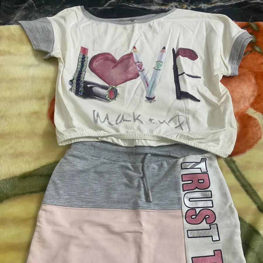 بلوز وکراپ دامن السی