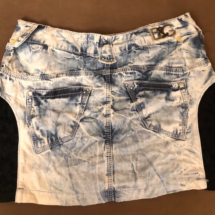 بلوز و دامن جین و گیپور