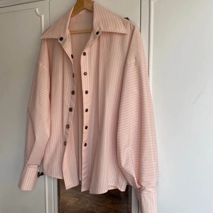 بلوز صورتی آستین کیمونویی