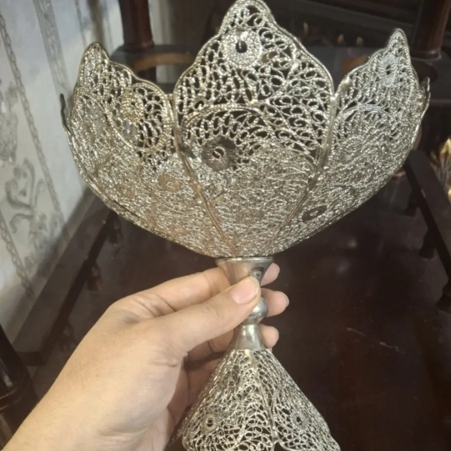 شکلات خوری مسی ملیله کاری