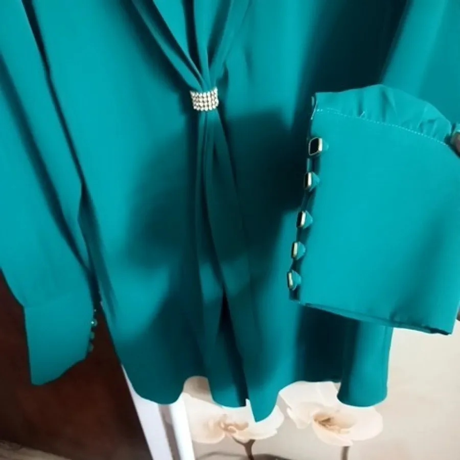 شومیز مجلسی رنگ کله غازی