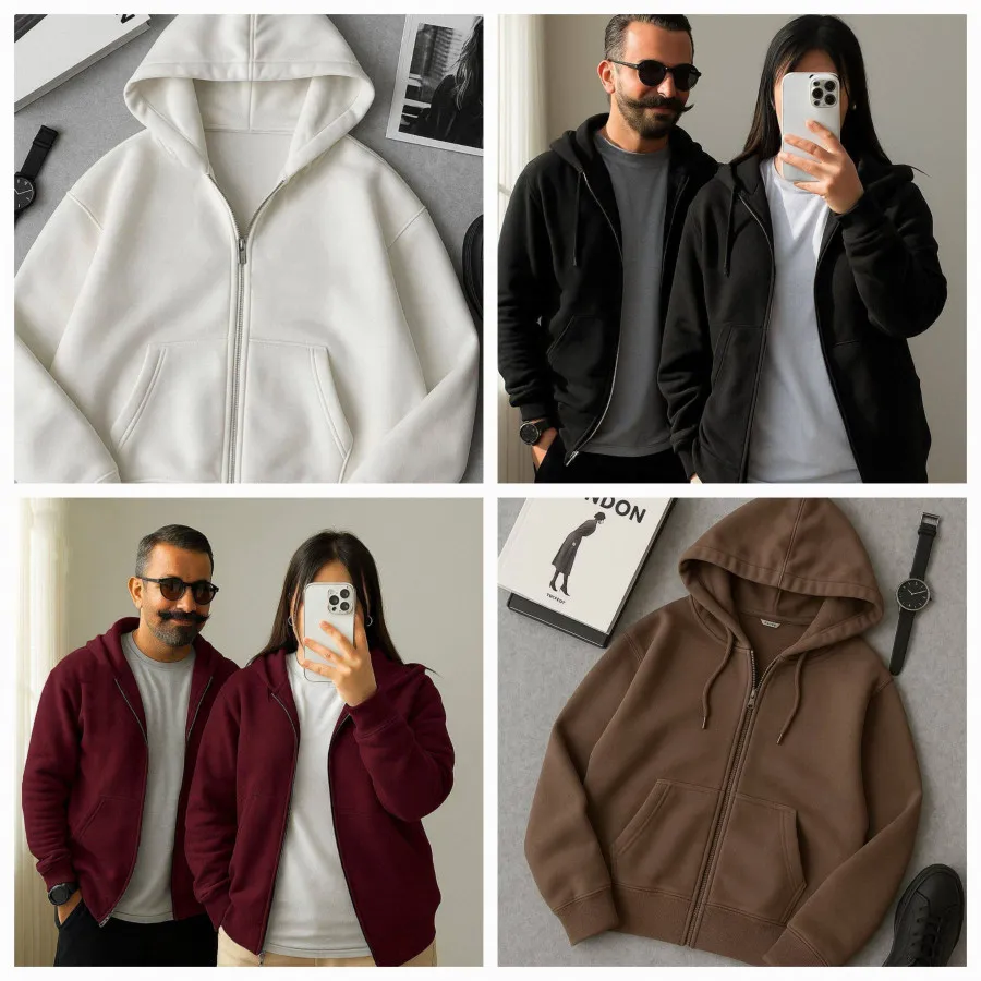 هودی اسپرت جلو زیپ دار