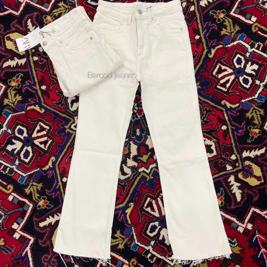 شلوار فلر شیری