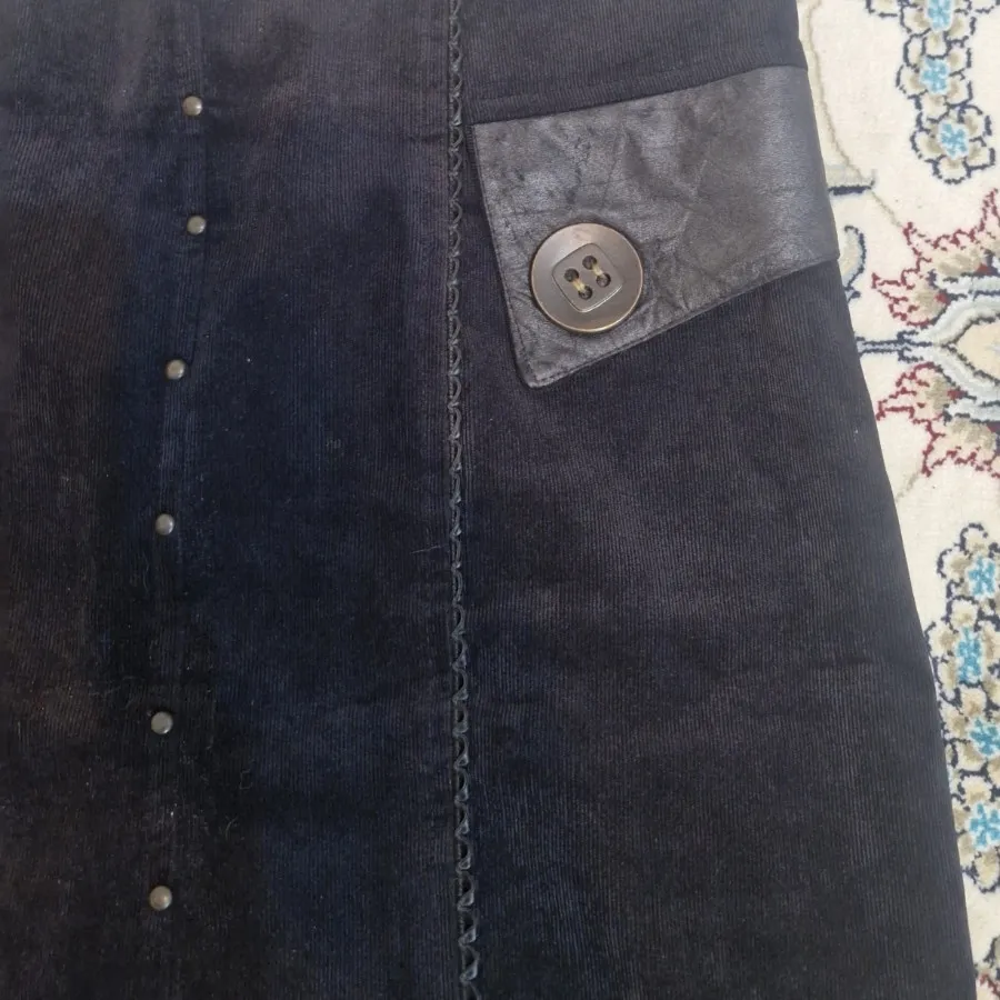 دامن مخمل کبریتی