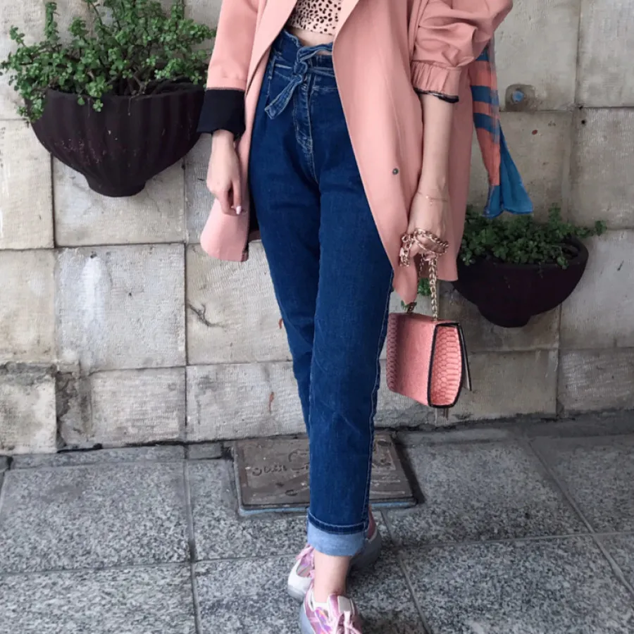 شلوار جین بند دار