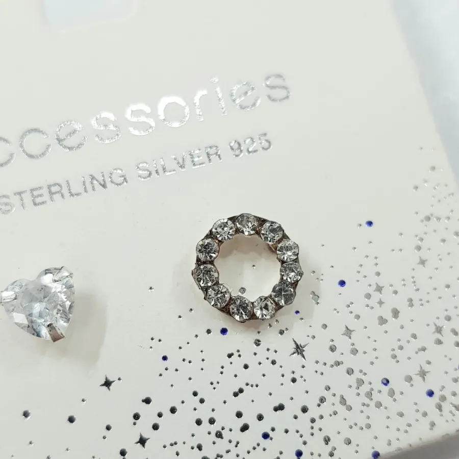 گوشواره نقره 925 نگین دار