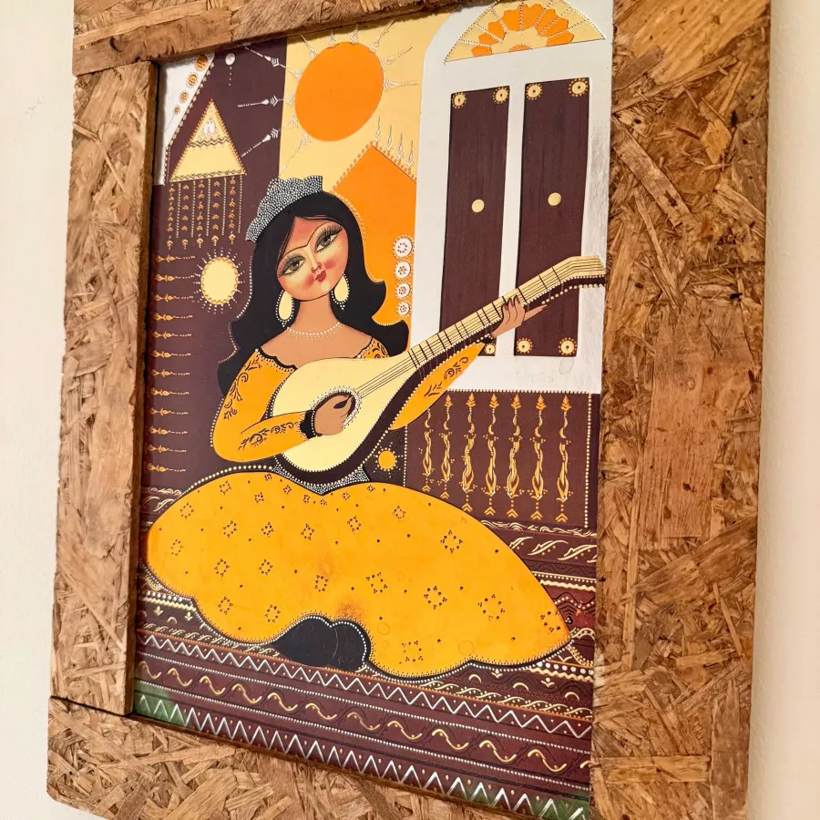 تابلو نقاشی دست ساز فلزی