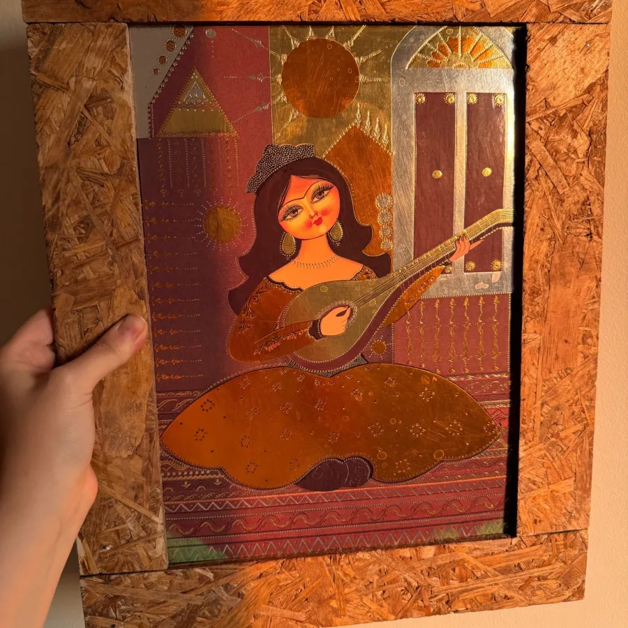 تابلو نقاشی دست ساز فلزی