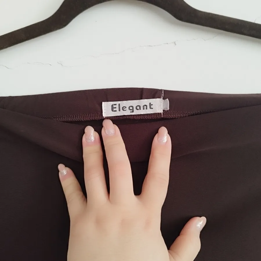 دامن ریون قهوه ای