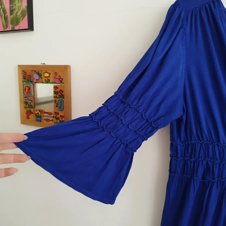 پیراهن آبی سورمه ای