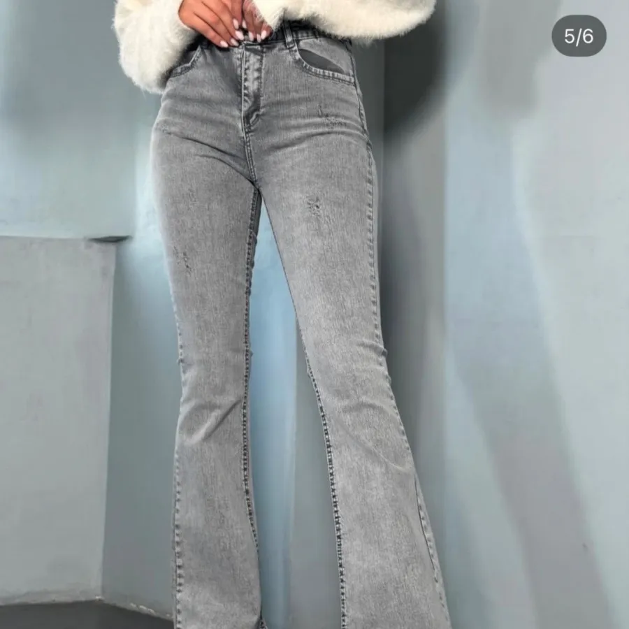 شلوار جین دمپا طوسی