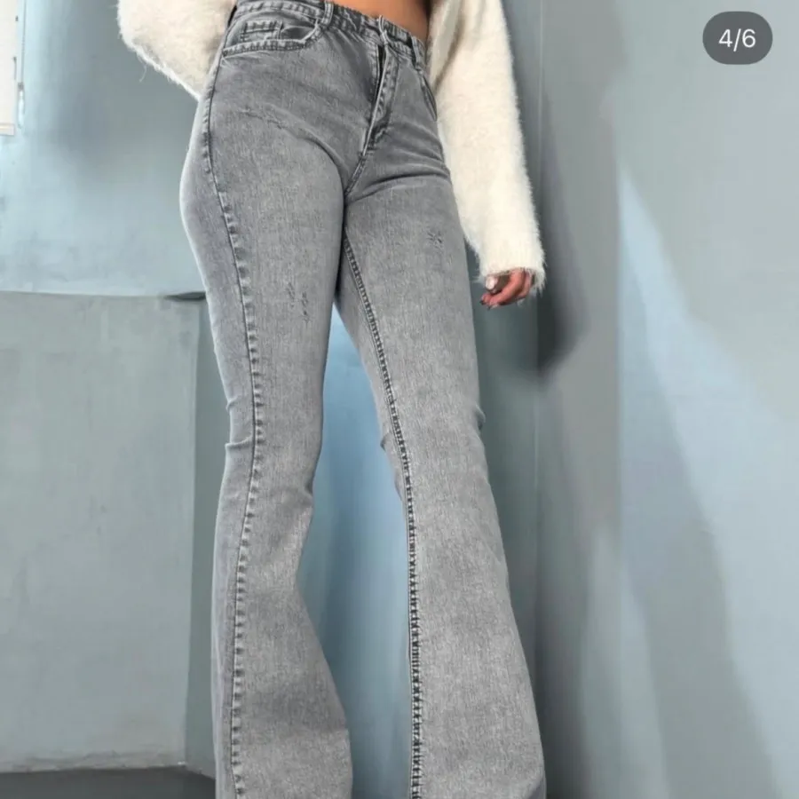 شلوار جین دمپا طوسی