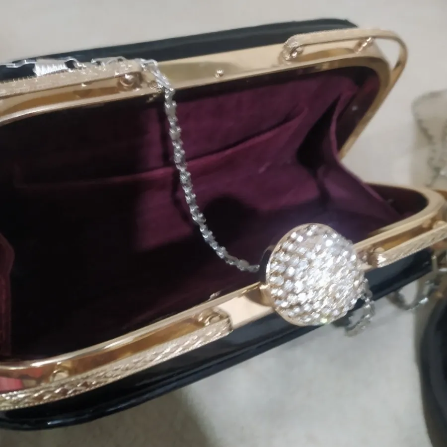 ست کیف و کفش ورنی مجلسی