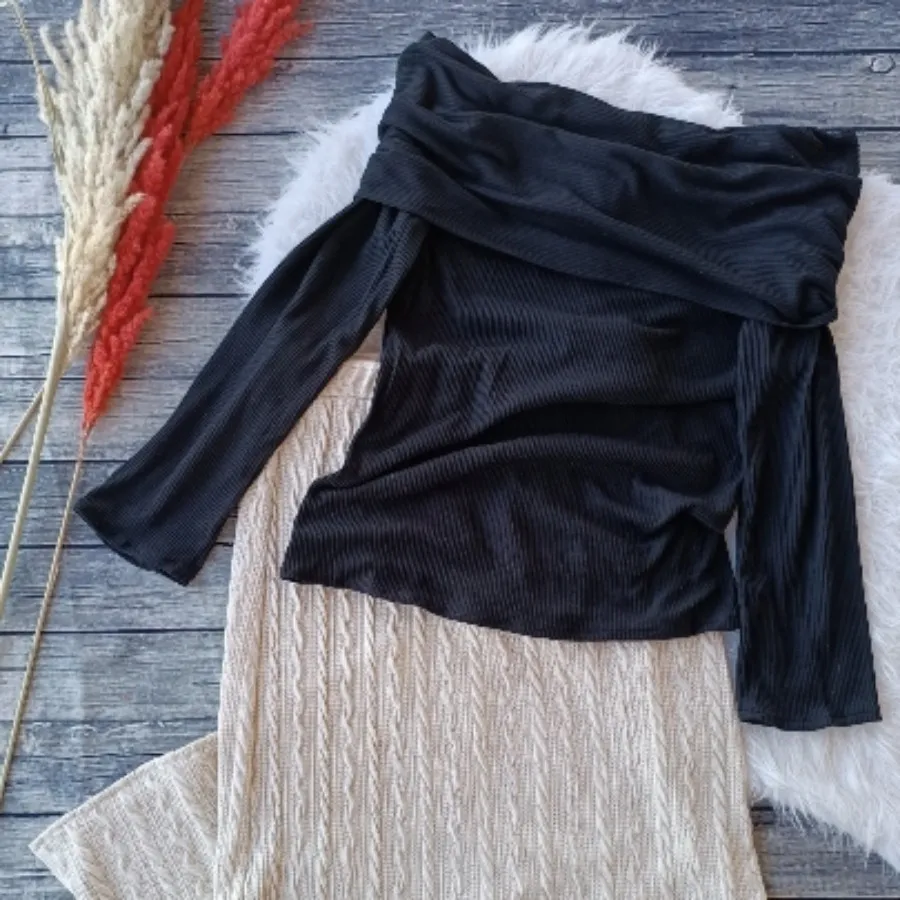 بلوز مشکی افشولدر