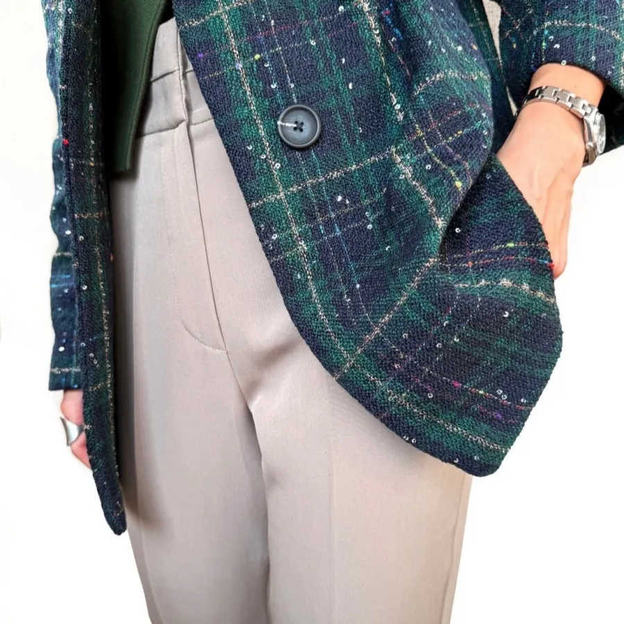 کت شنل پولک دوزی شده