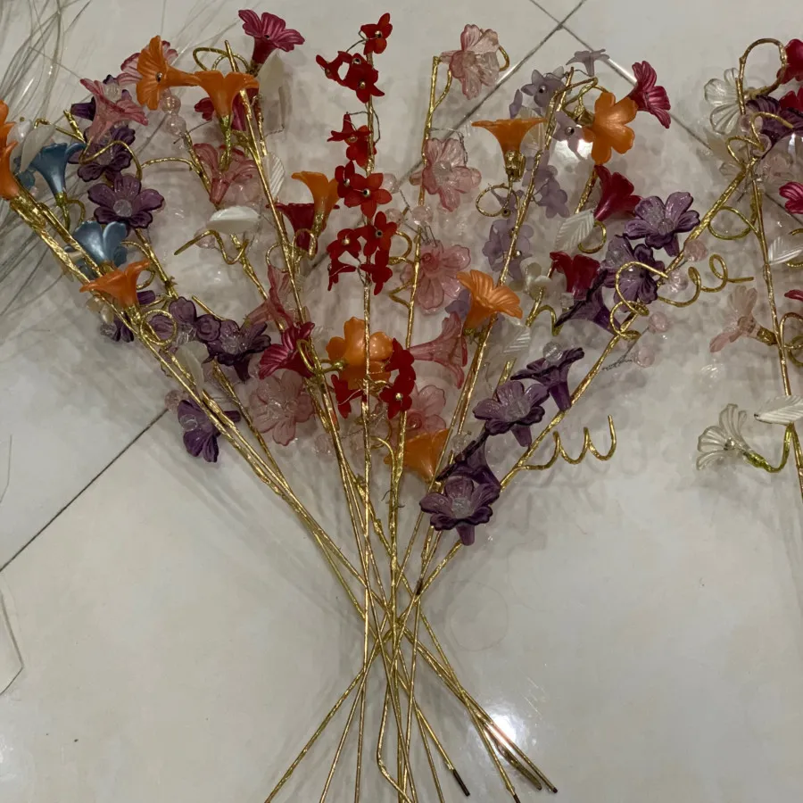 گل تزیینی کریستالی