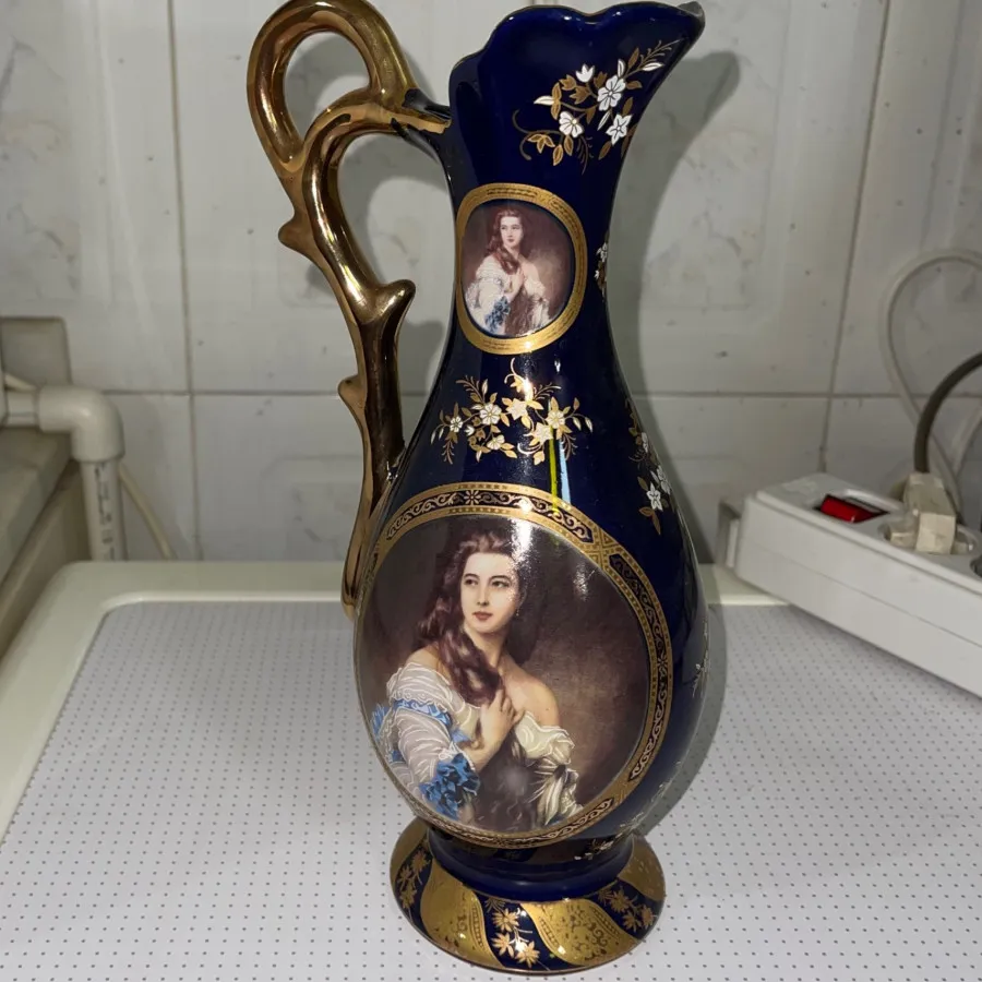 گلدان لمونژ طلاکوب