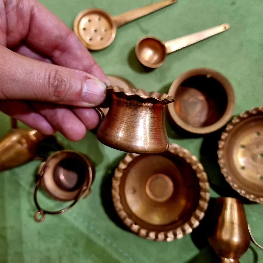 ظروف مسی فانتزی 11 تکه