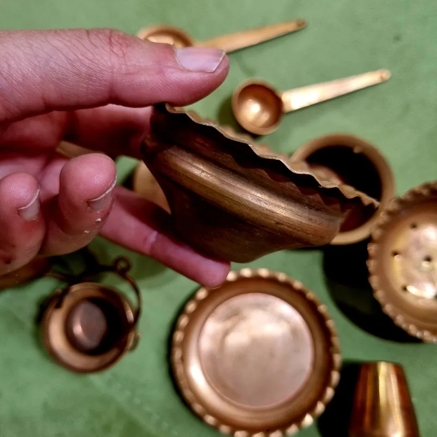 ظروف مسی فانتزی 11 تکه