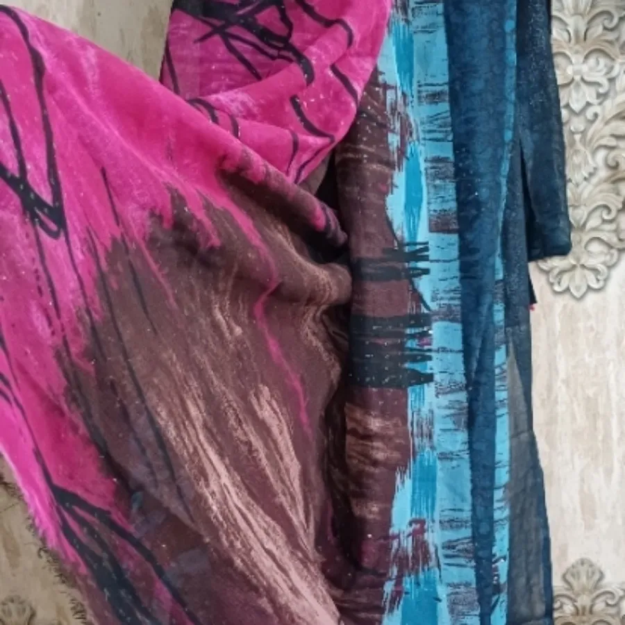 پارچه حریر سه رنگ