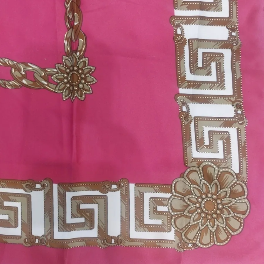 روسری ساتن سرخابی ورساچه