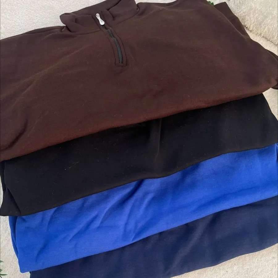 هودی نیم زیپ ساده