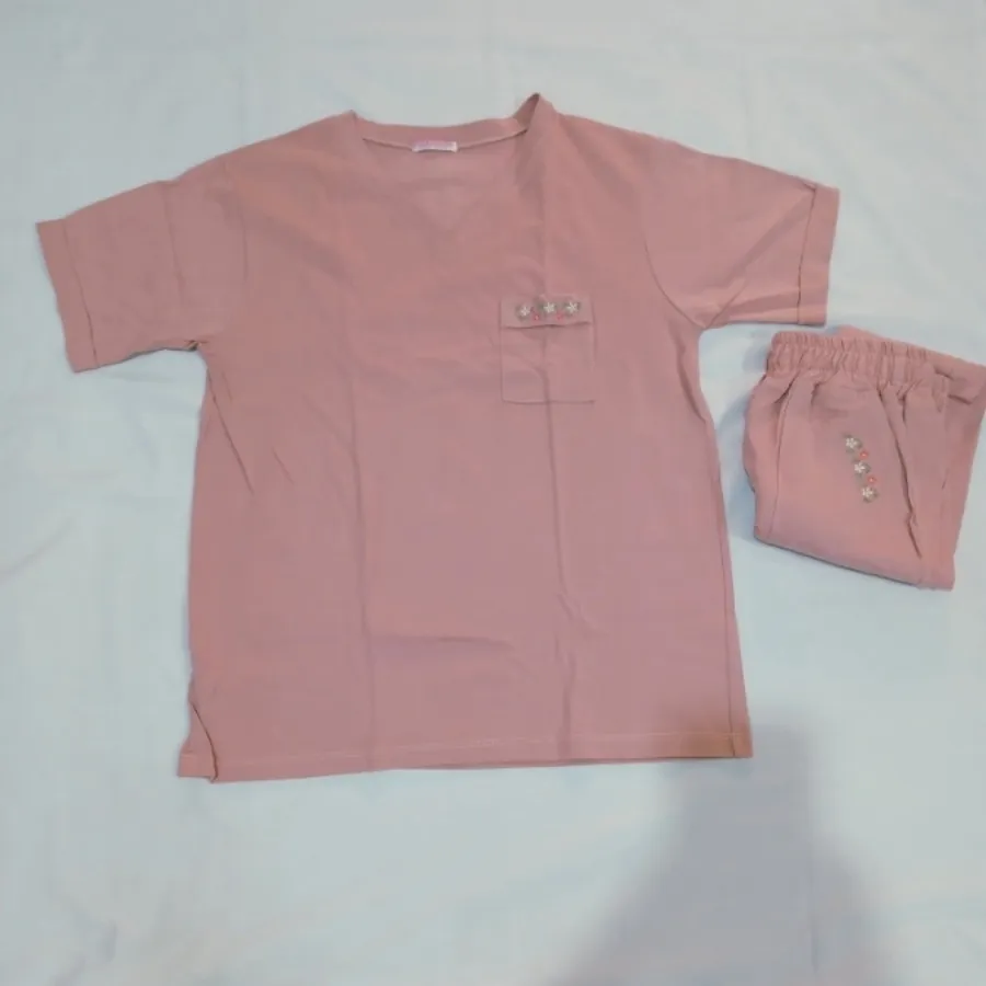 ست تیشرت شلوارک جیب گلگلی