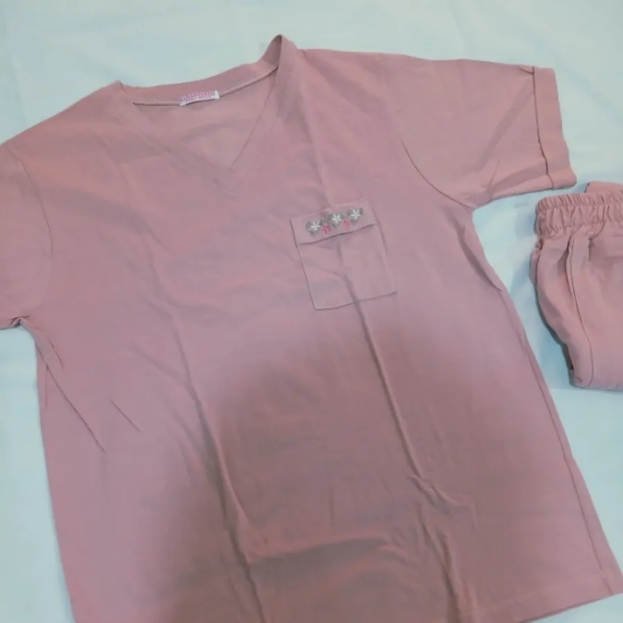 ست تیشرت شلوارک جیب گلگلی