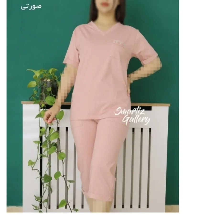 ست تیشرت شلوارک جیب گلگلی