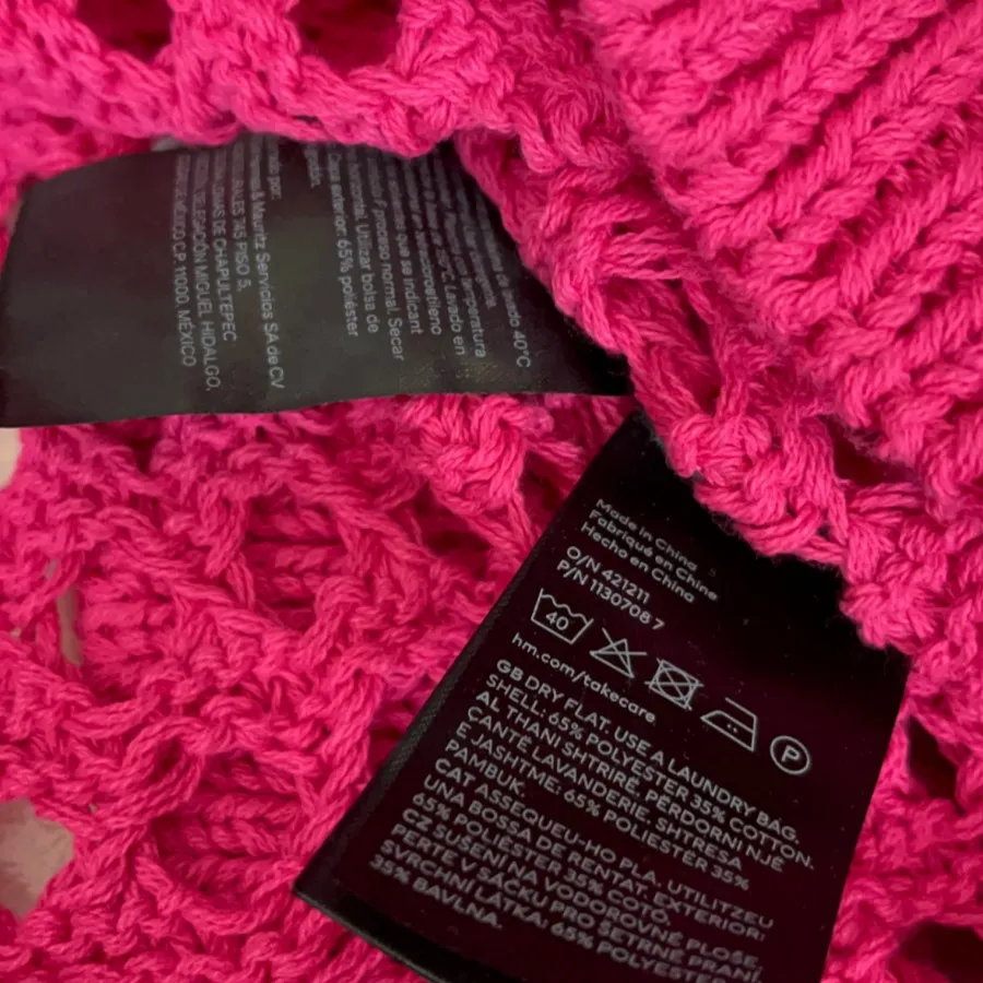 کراپ بافتH&Mسایز فری