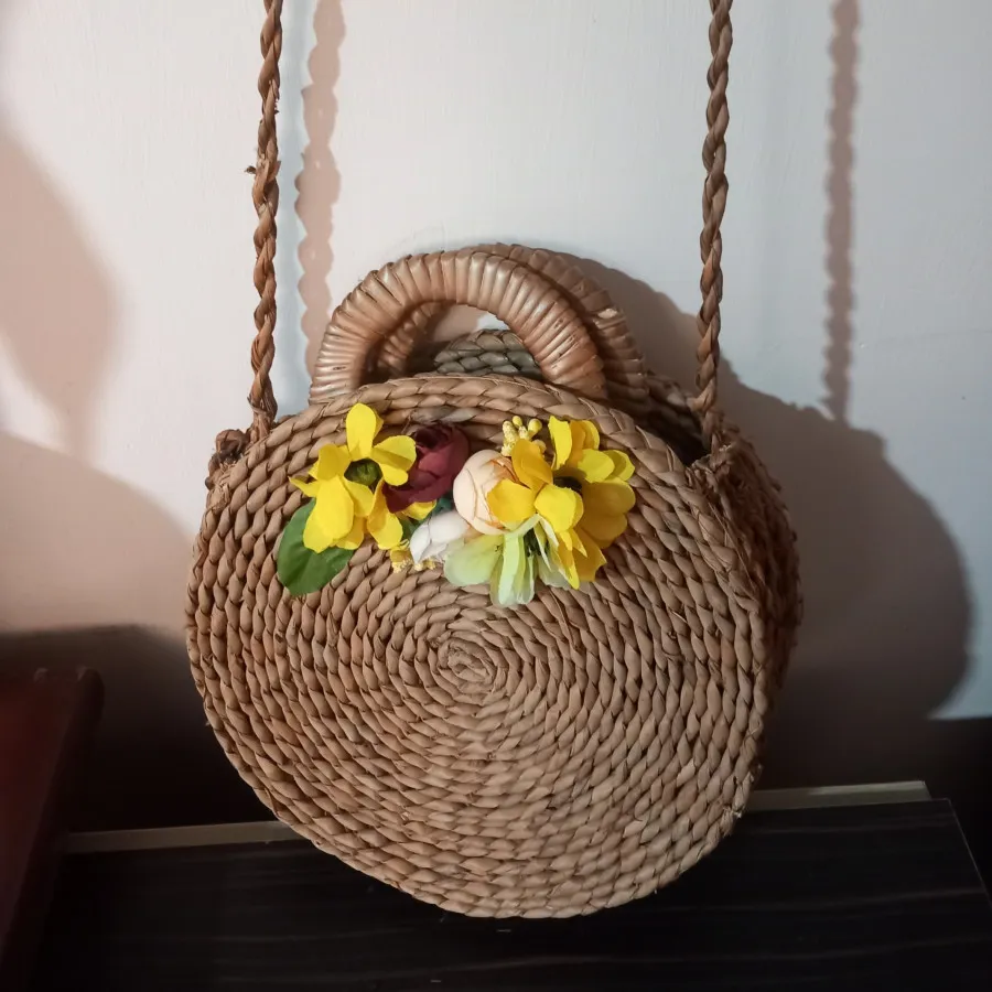 کیف حصیری زیبا