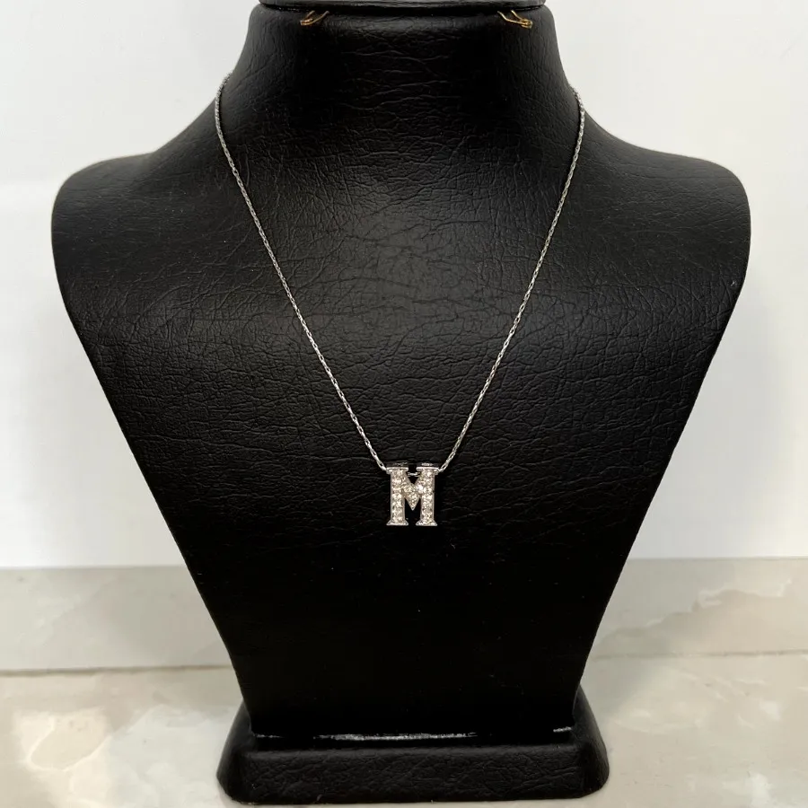 گردنبند نقرهای M