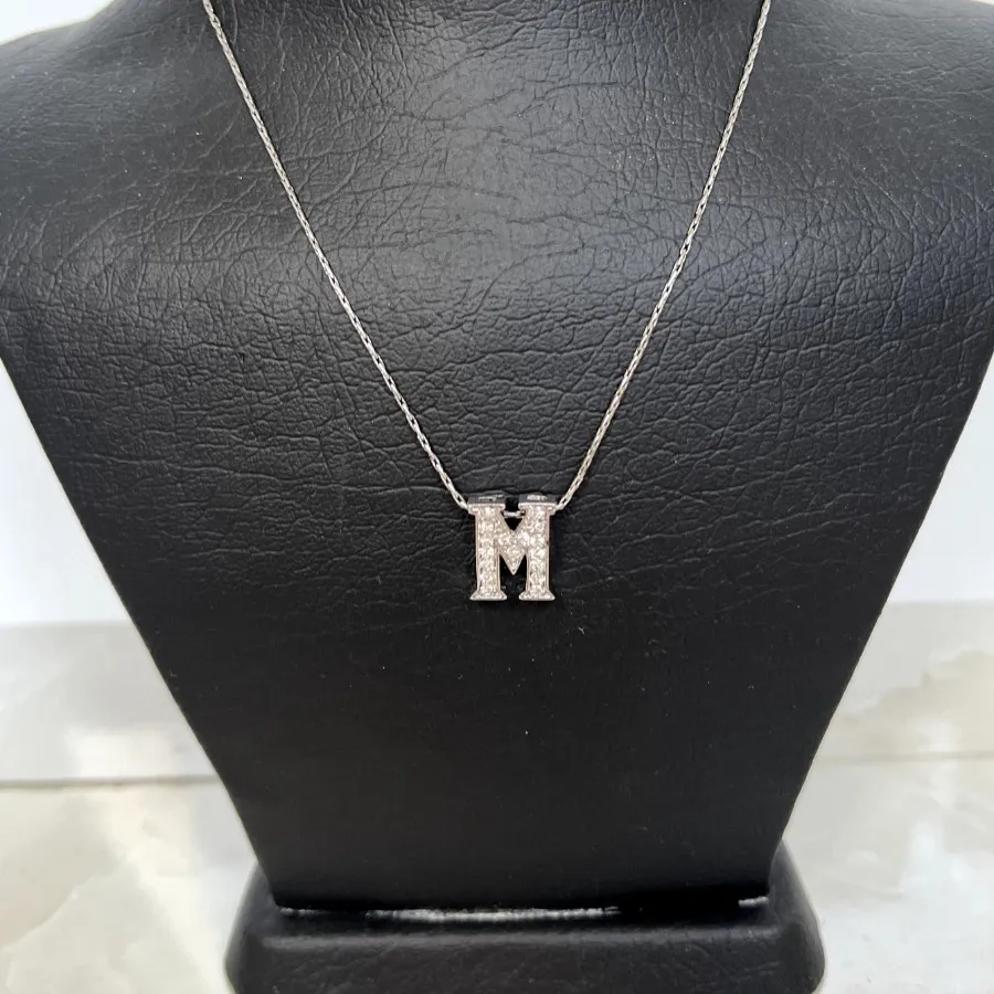 گردنبند نقرهای M