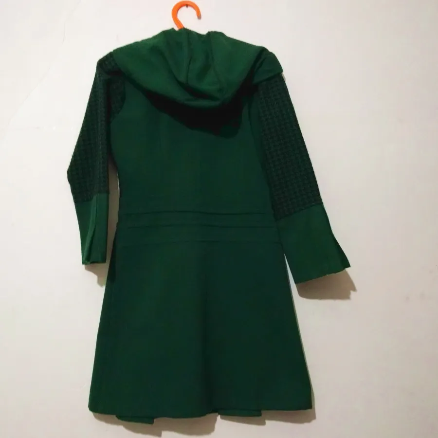 پالتو پشمی سبز تیره