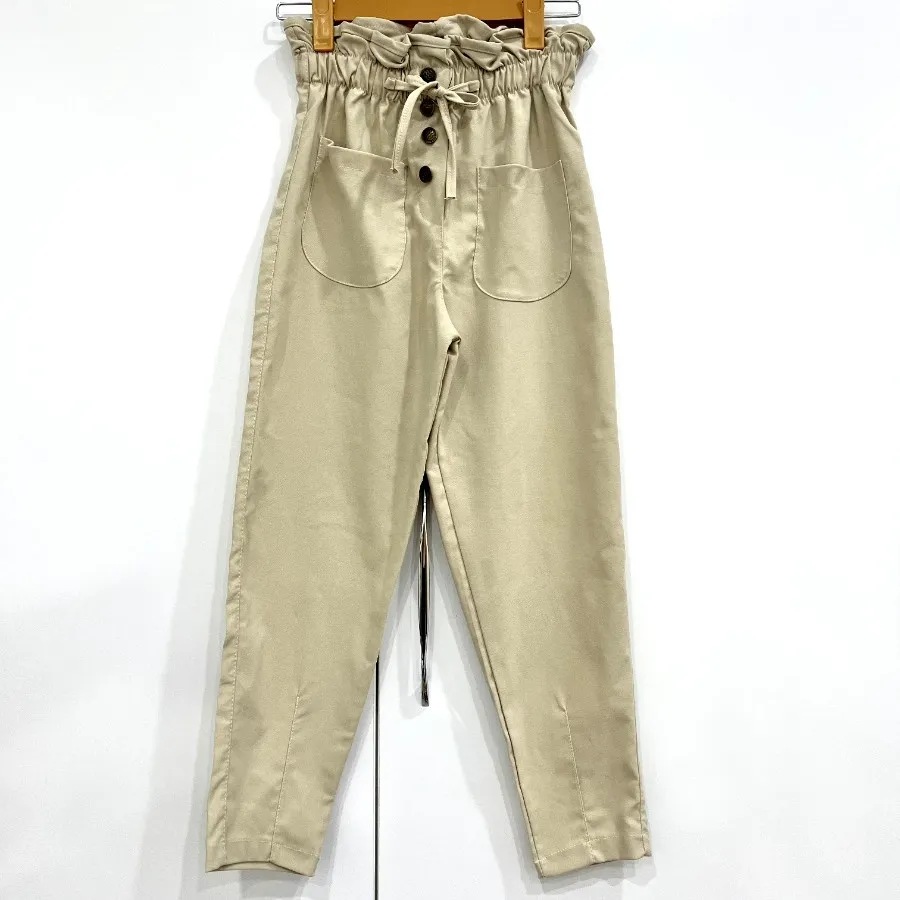 شلوار کرم مام فیت