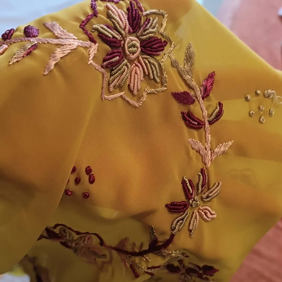 پارچه کار شده هندی کد 100