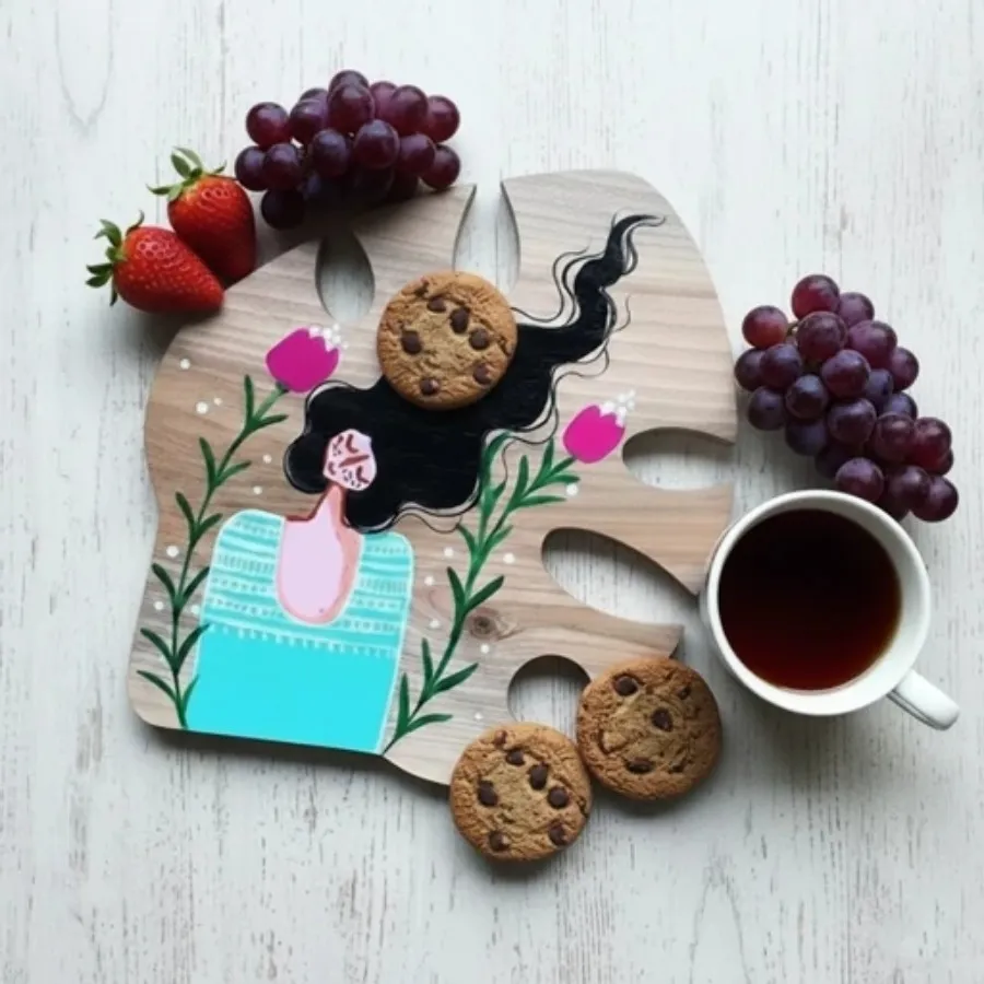 تخته سرو چوب گردو برگ انج