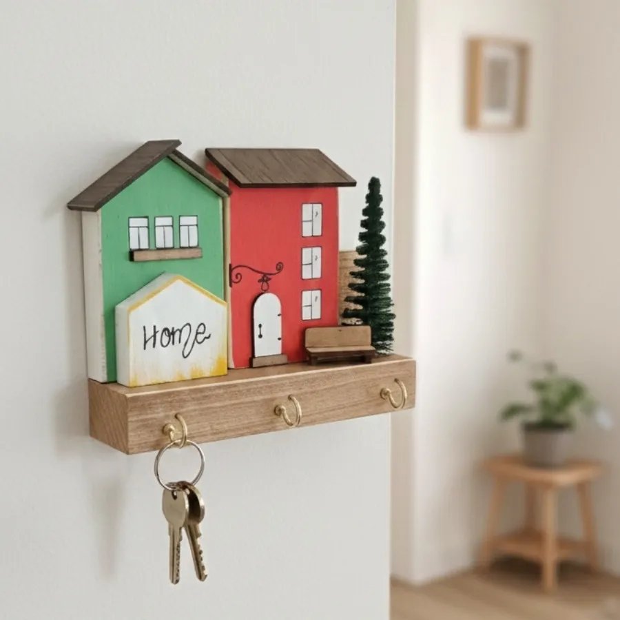 جاکلیدی مینی چوبی