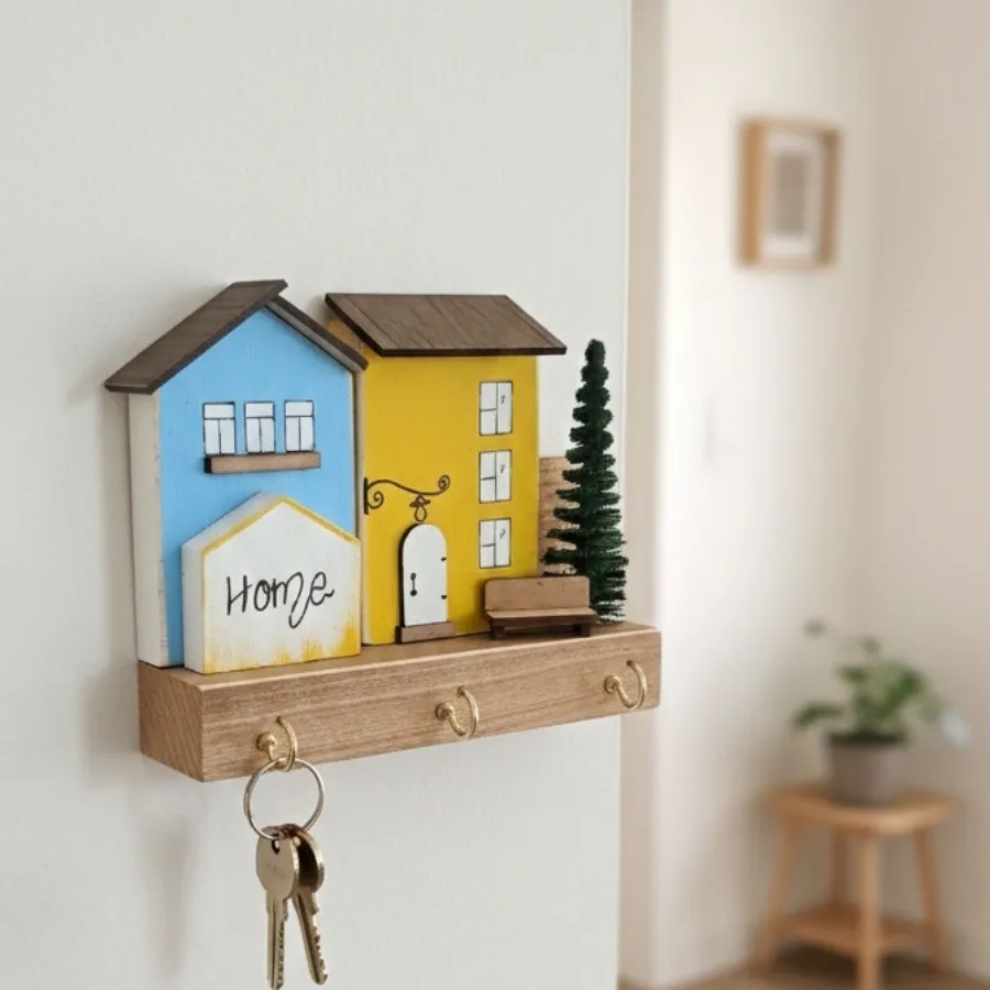 جاکلیدی مینی چوبی