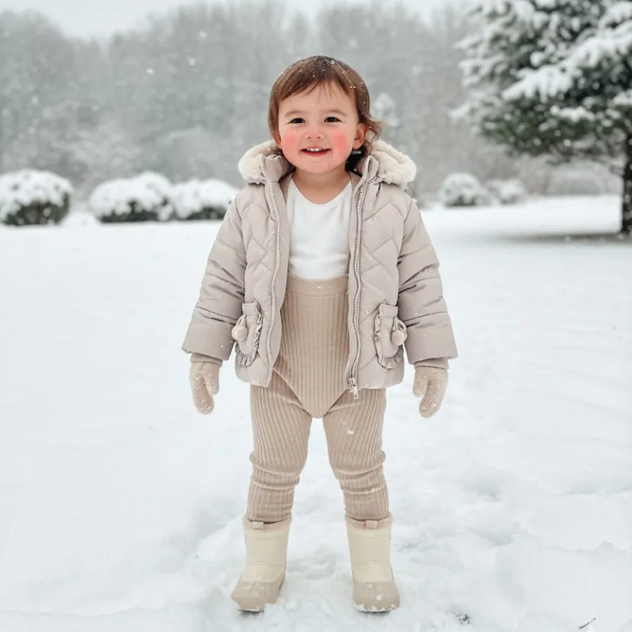 کاپشن دخترانه خارجی کرم