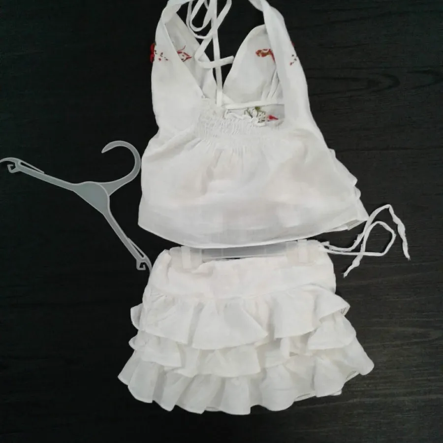 ست تاپ و دامن نخی تایلندی