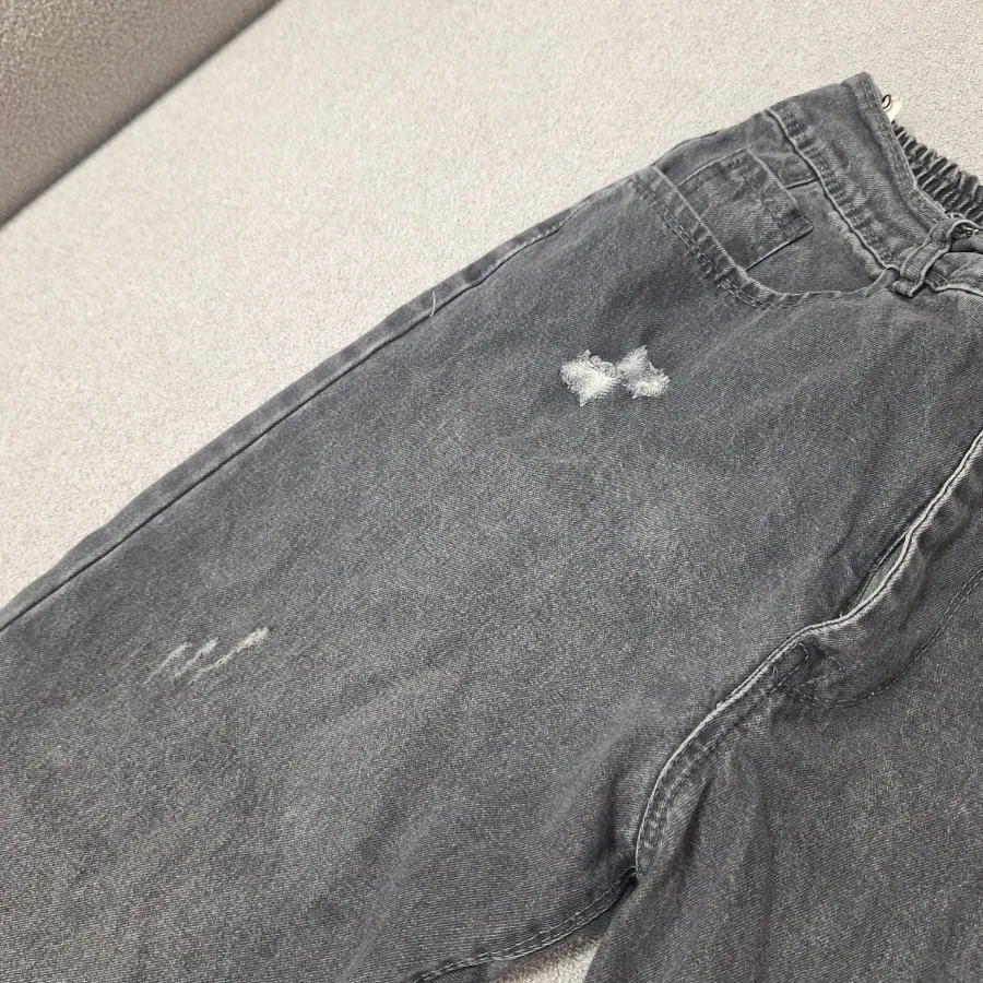 شلوار جین مام فیت طوسی