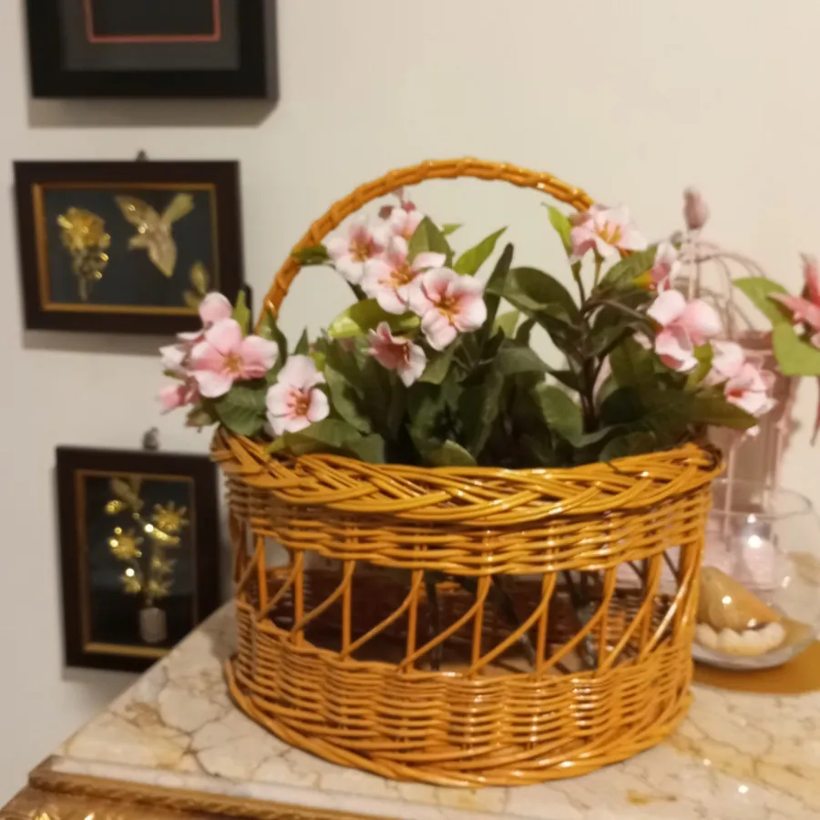 سبد چوبی گل