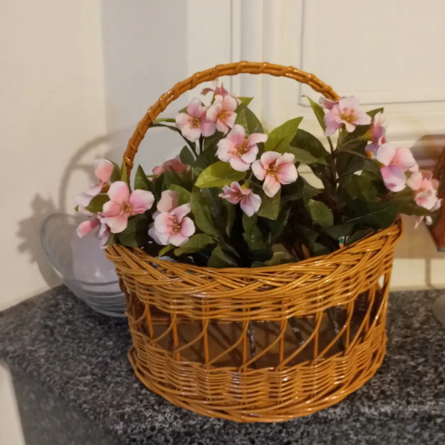 سبد چوبی گل