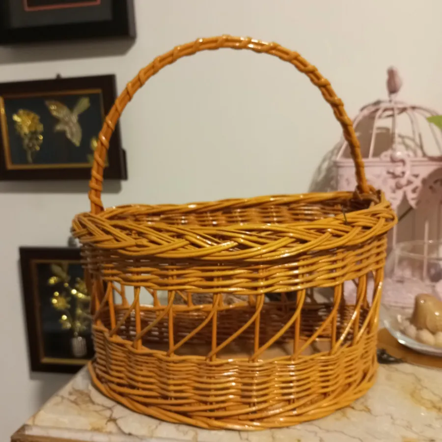 سبد چوبی گل