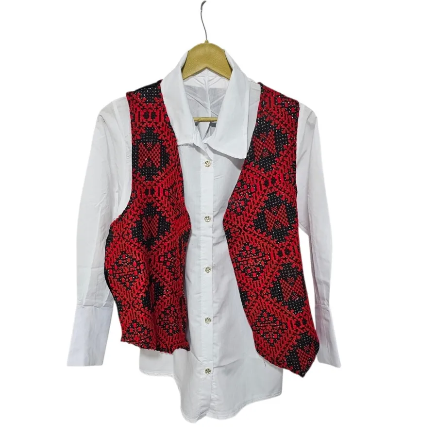 ست شومیز و جلیقه زیلورا