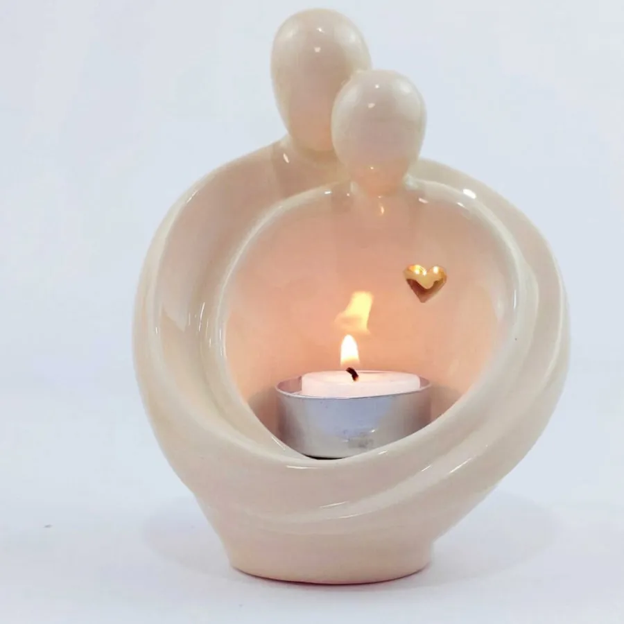 مجسمه سرامیکی دو یار